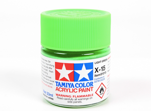 Tamiya 81015 Acrylic X-15 Light Green 23ml – image 2