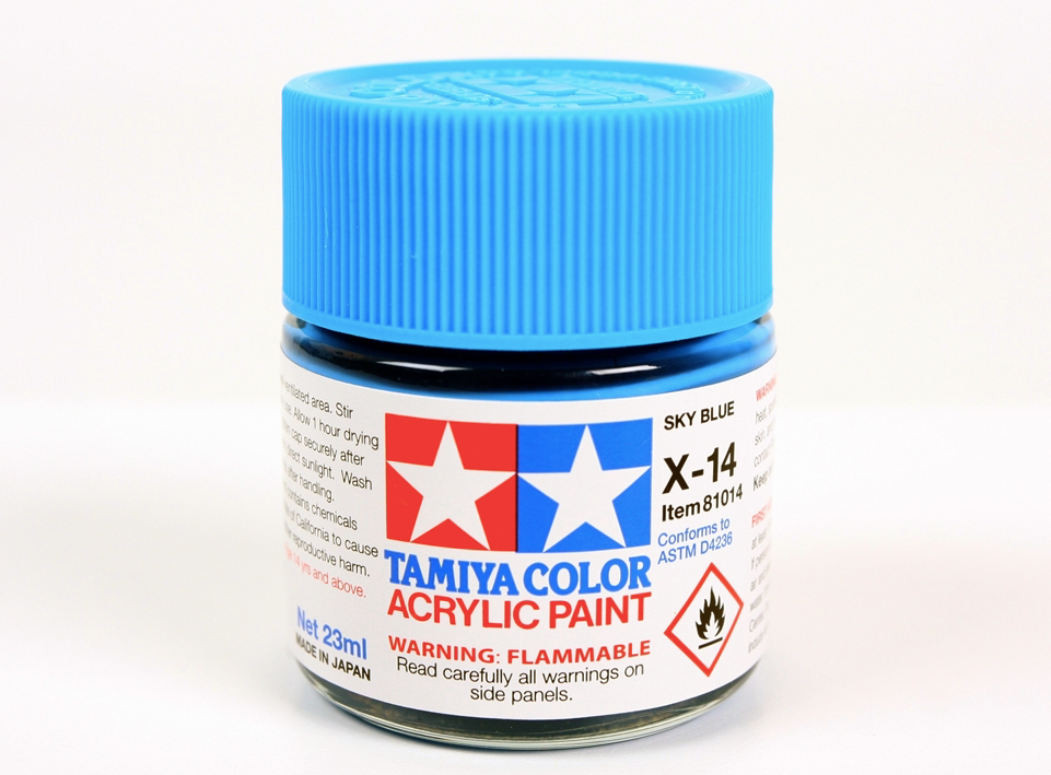 Tamiya 81014 Acrylic X-14 Sky Blue 23ml – imagen 2