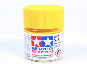 Tamiya 81008 Acrylic X-8 Lemon Yellow 23ml – image 2
