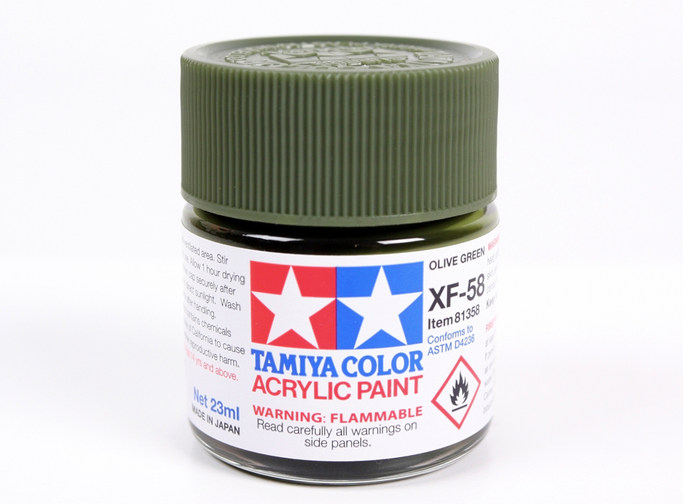 Tamiya 81358 Acrylic XF-58 Olive Green 23ml – obrázek 2