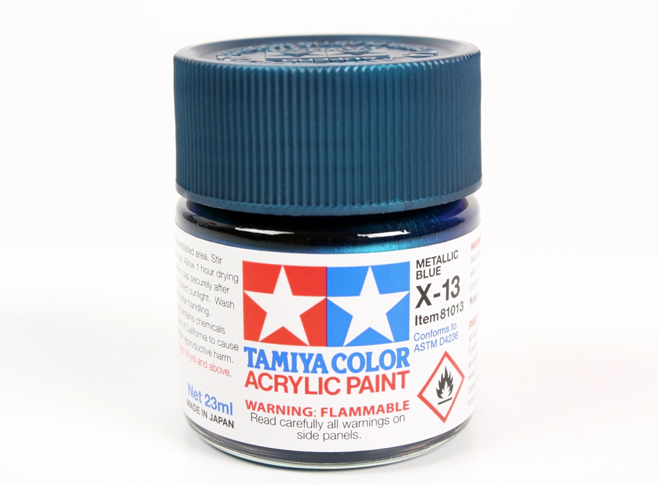Tamiya 81013 Acrylic X-13 Metallic Blue 23ml – image 2