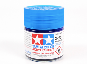 Tamiya 81023 Acrylic X-23 Clear Blue 23ml – obrázek 3