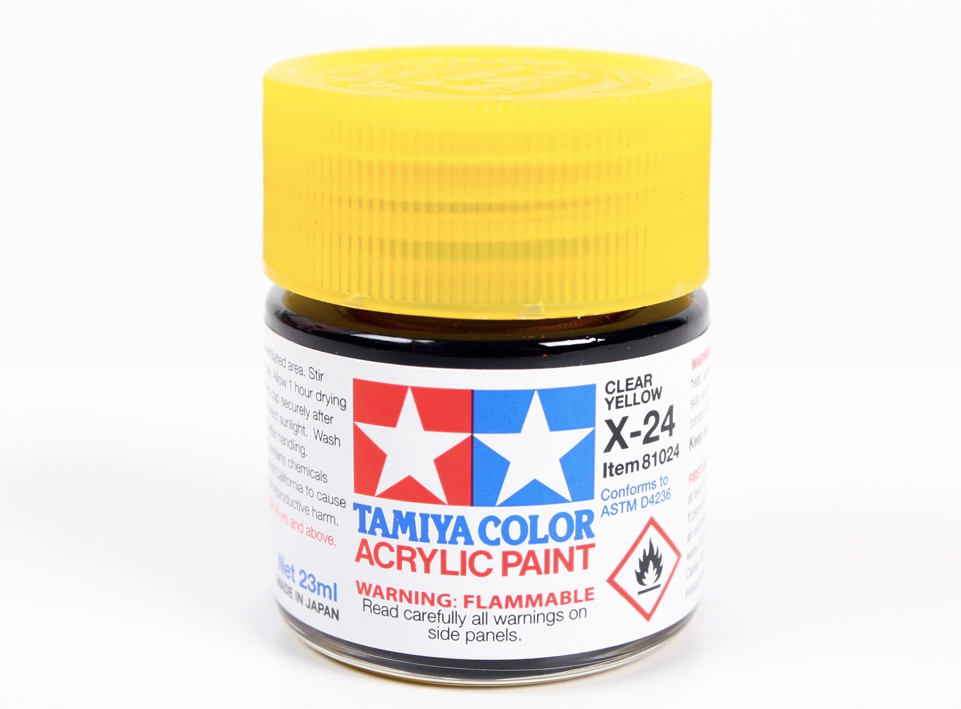 Tamiya 81024 Acrylic X-24 Clear Yellow 23ml – image 3