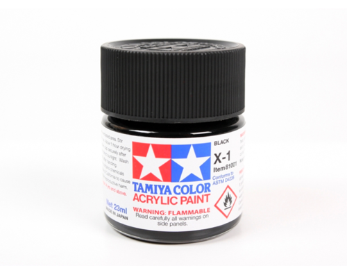 Tamiya 81001 Acrylic X-1 Black 23ml – Bild 2