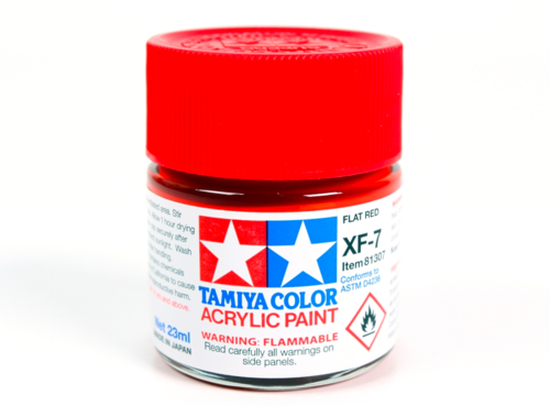 Tamiya 81307 Acrylic XF-7 Flat Red 23ml – image 2