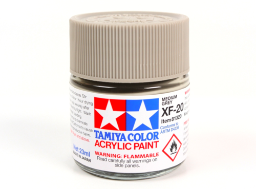 Tamiya 81320 Acrylique XF-20 Gris moyen 23 ml – image 2