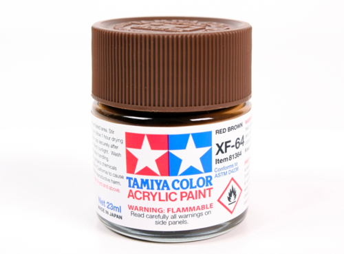 Tamiya 81364 Acrylic XF-64 Red Brown 23ml – image 2