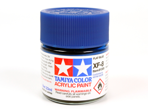 Tamiya 81308 Acrylic XF-8 Flat Blue 23ml – immagine 2