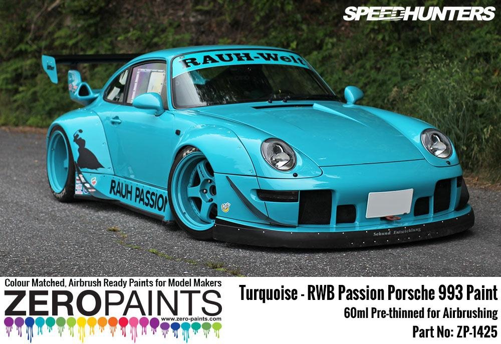 Zero Paints ZP-1425 RWB Rauh Passion Porsche 993 Turquoise Paint 60ml – Bild 2