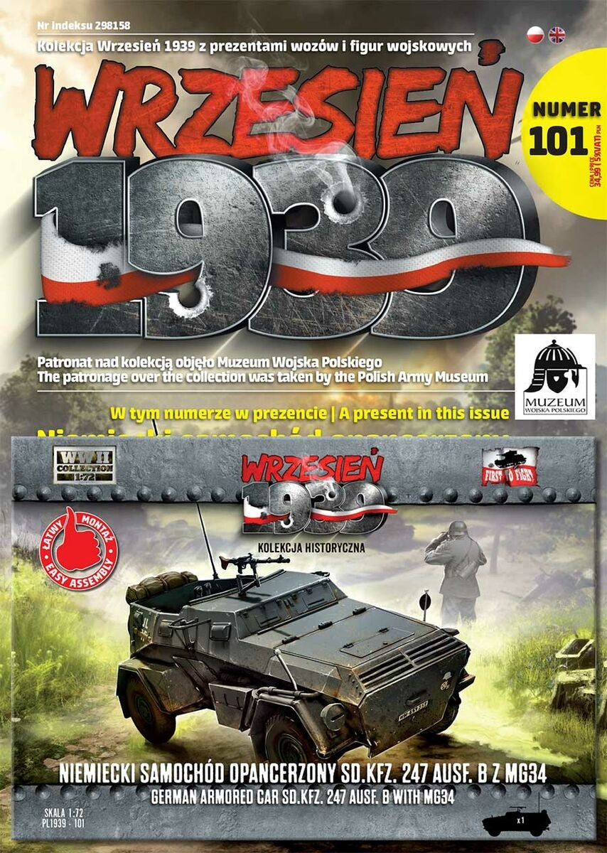 First To Fight PL101 German Armored Car Sd.Kfz. 247 Ausf. BZ MG34 1/72