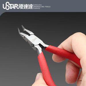 U-Star UA-91590 Ultra thin single edge curved nose cutting pliers – Bild 3