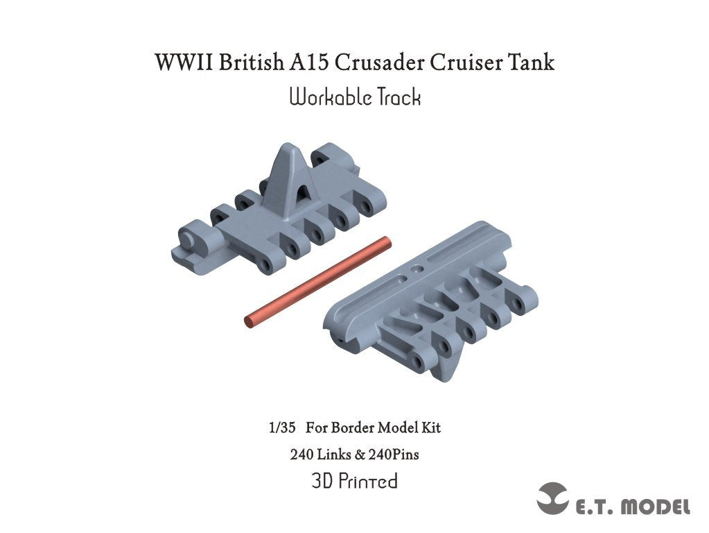ET Model P35-034 WWII British A15 Crusader Cruiser Tank Workable Track ( 3D Printed ) 1/35