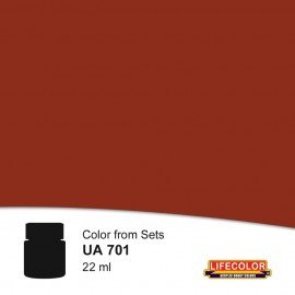 Fard à paupières foncé rouille Lifecolor UA701 22 ml