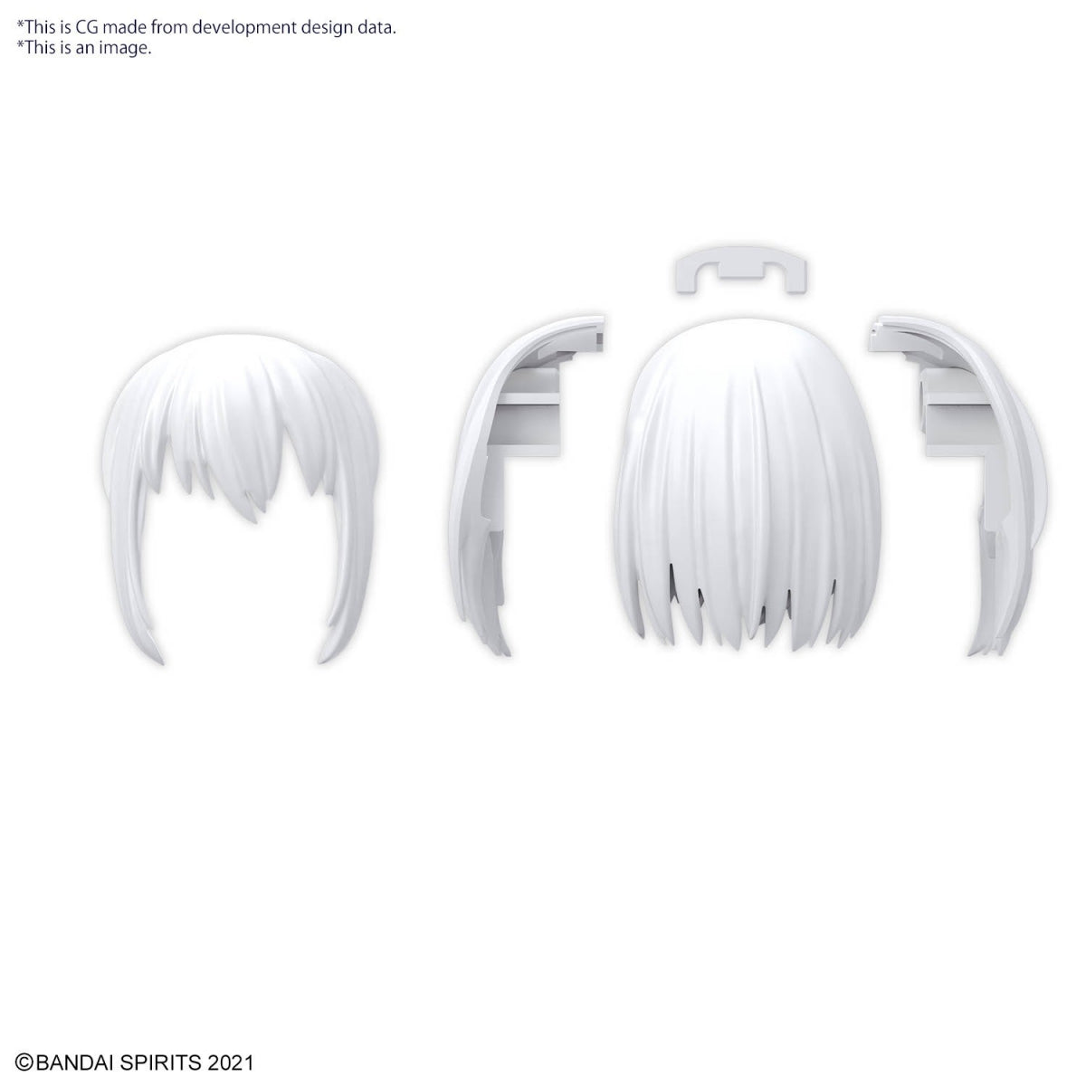 Bandai 67139 30MS OPTION HAIR STYLE PARTS VOL.10 ALL 4 TYPES – image 7
