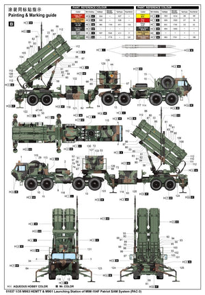 Trumpeter 01037 M983 HEMTT M901 Launching Station of MIM-104F0 Patriot SAM System PAC-3 1/35 – image 2