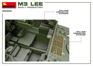 Miniart 35206 M3 Lee early prod. w/interior 1/35 – obrázek 17