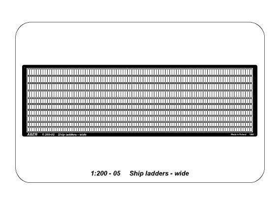 Aber 200-05 Ship ladders - wide 1/200 – obrázek 5