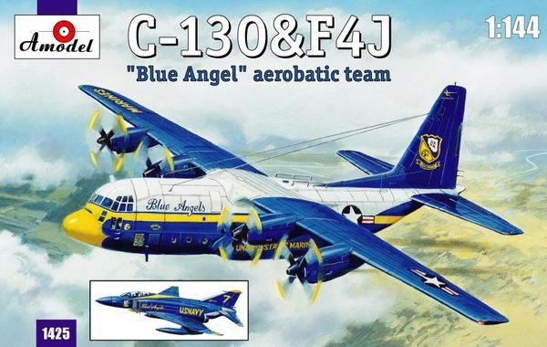Amodel 01425 C-130 &amp;amp; F4J Blue Angel 1/444
