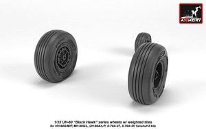 Armory Models AW35303 UH-60 Black Hawk wheels w/ weighted tires 1/35 – Bild 4