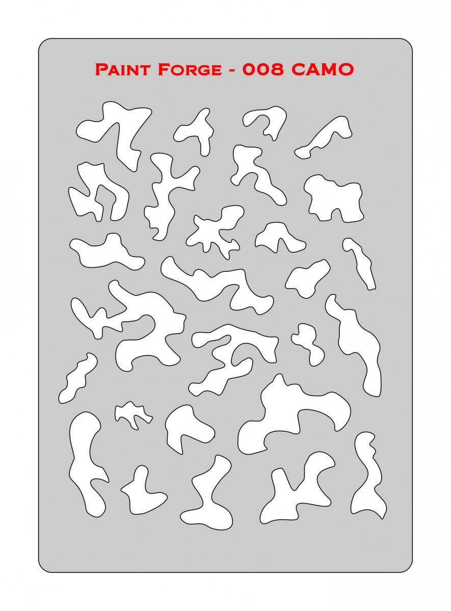 Pochoir Paint Forge PFST008L - Camouflage