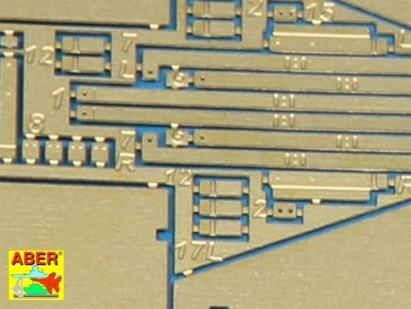 Aber 72A11 Side skirts for Sturmgeschutz III (Early model) 1/72 – obrázek 2