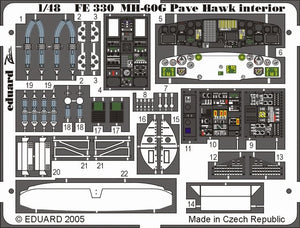 Intérieur du MH-60G Eduard FE330 au 1/48 Italeri