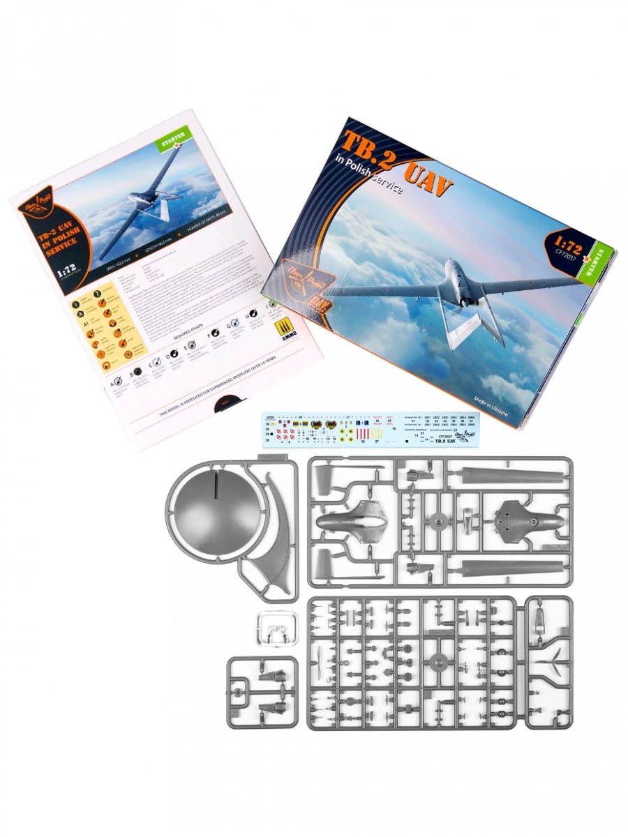 Clear Prop! CP72037 TB.2 UAV en service polonais - Kit de démarrage 1/72 – image 3