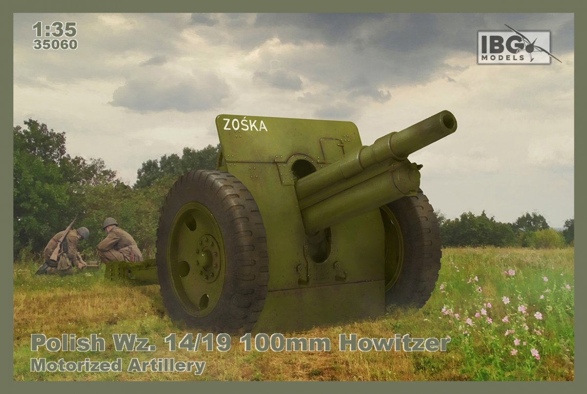 IBG 35060 Polish Model 14/19 100mm Howitzer - Motorized Artillery 1/35
