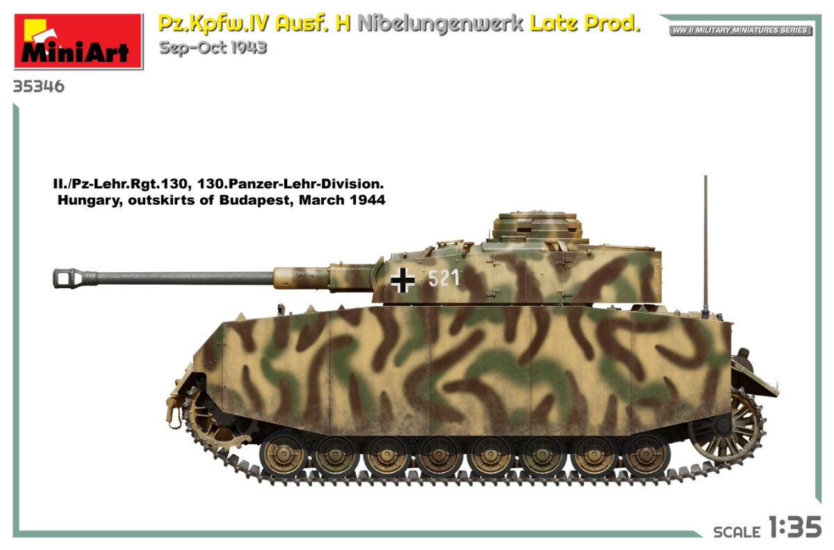 MiniArt 35346 Pz.Kpfw.IV Ausf. H Nibelungenwerk Late Prod. Sep-Oct 1943 1/35 – image 4