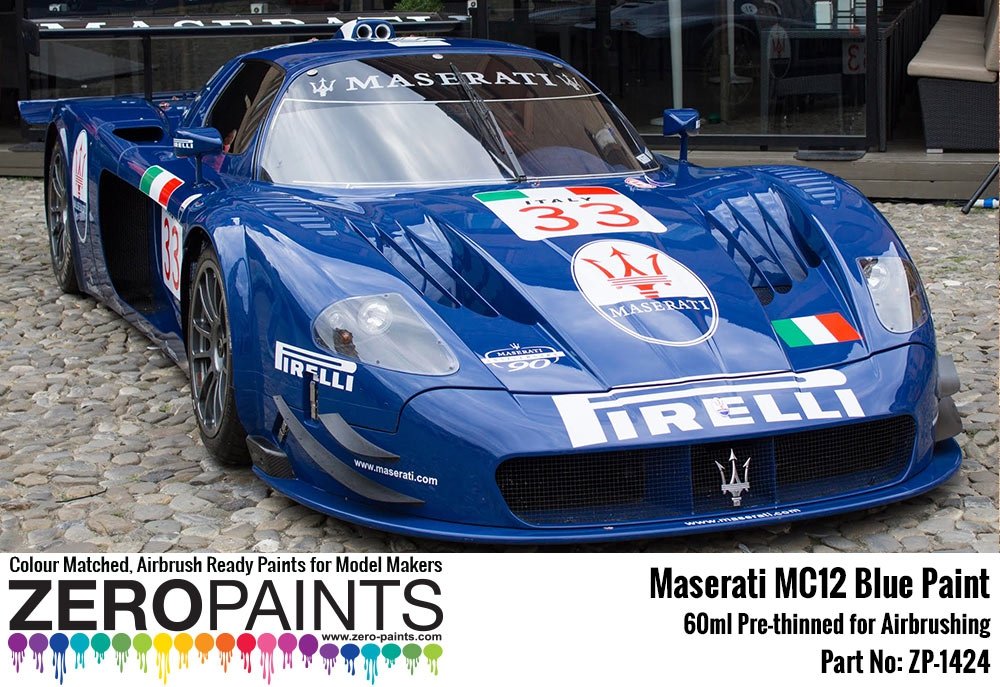 Zero Paints ZP-1424 Maserati MC12 Blue Paint 60ml – image 2