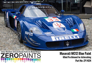 Zero Paints ZP-1424 Maserati MC12 Blue Paint 60ml – image 2