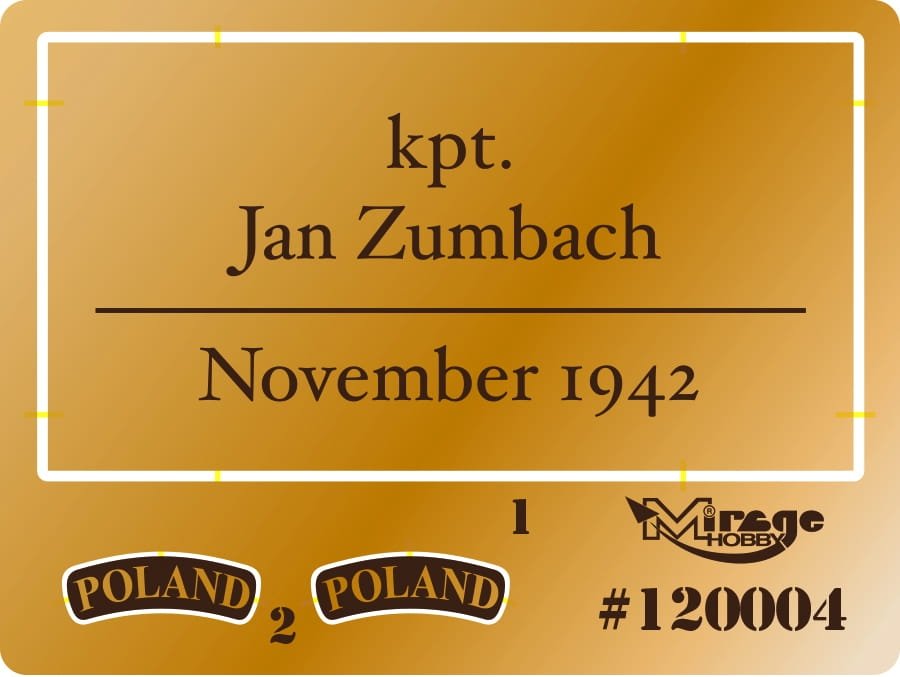 Mirage 120004 Sqn/Ldr Jan ZUMBACH (November 1944) 200mm – immagine 3