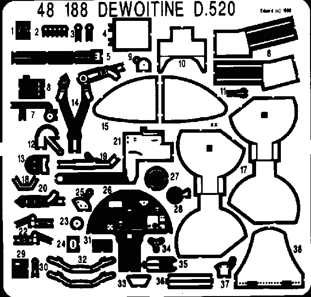 Édouard 48188 D-520 1/48 (TAMIYA)