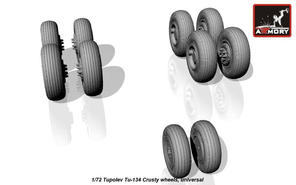 Armory Models AW72042 Tupolev Tu-134 Crusty wheels 1/72 – image 4