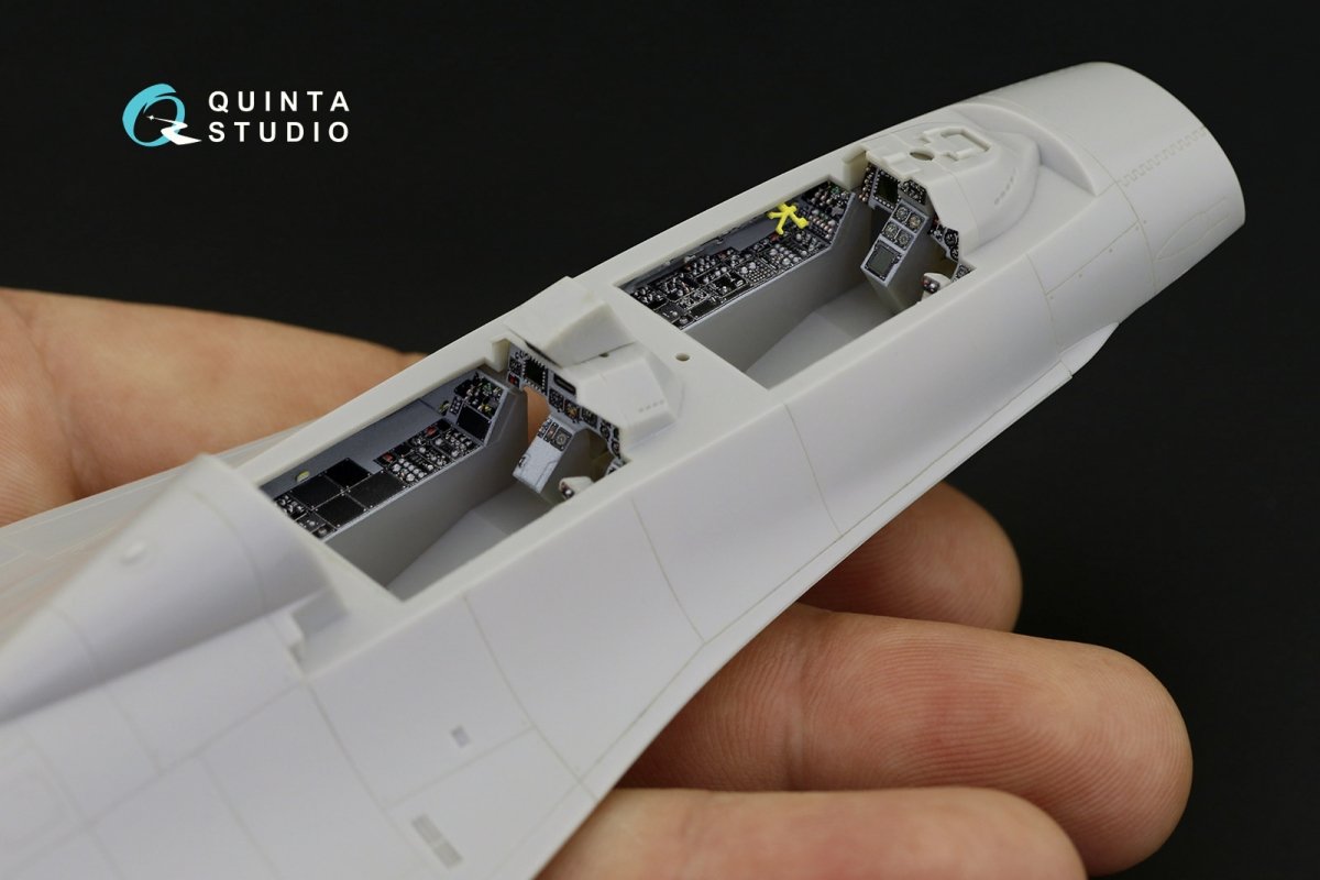 Quinta Studio QD48221 F-16B 3D-Printed &amp;amp; colored Interior on decal paper (Hasegawa) 1/48 – immagine 3