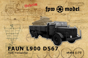 FPW Model 72003 Faun L900 Tank Transporter (Open Cab WH) 1/72