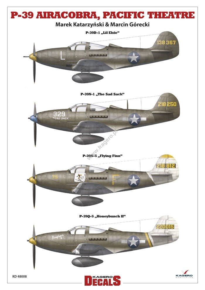 Kagero KD48008 P-39 Airacobra, Pacific Theater 1/48