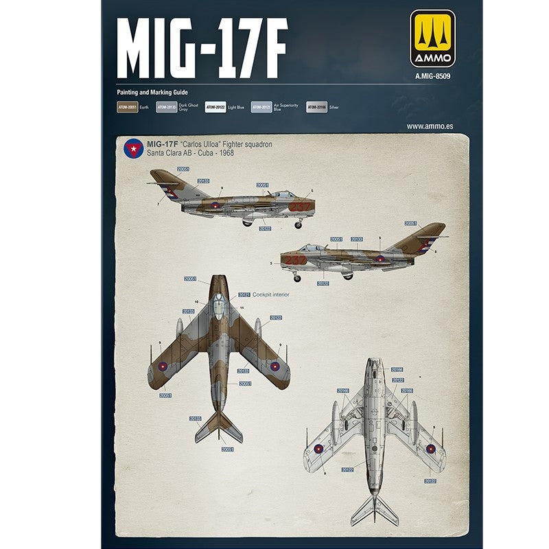 AMMO by Mig Jimenez 8513 MIG-17F / LIM-5 Poland-Cuba-Angola (Premium Edition) 1/48 – immagine 4