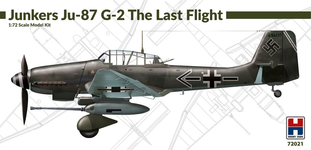 Hobby 2000 72021 Junkers Ju-87 G-2 The Last Flight 1/72
