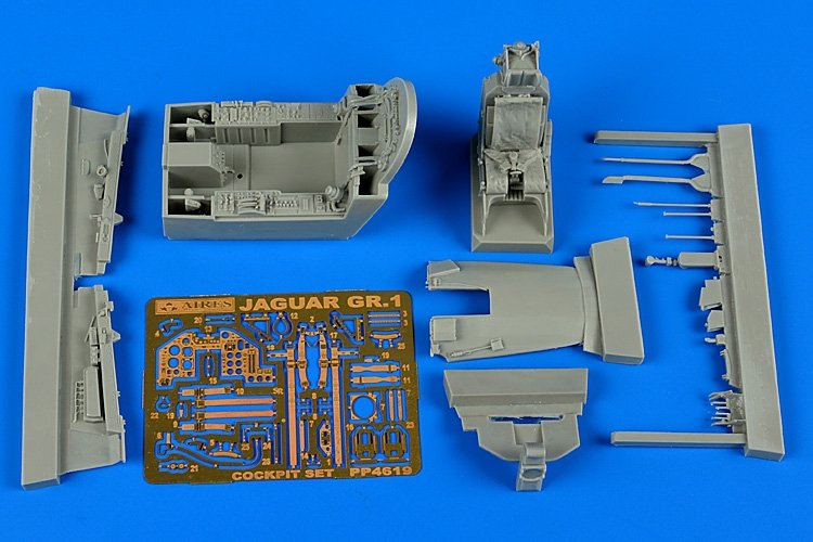 Aires 4619 Sepecat Jaguar GR.1 cockpit set 1/48 Kitty Hawk