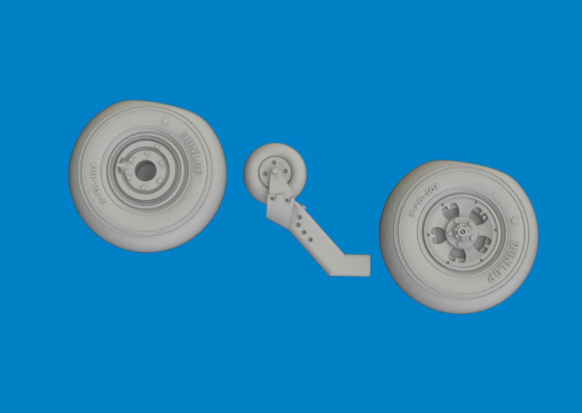 Eduard 672407 Spitfire Mk. V wheels Tamiya 1/72 – Bild 4