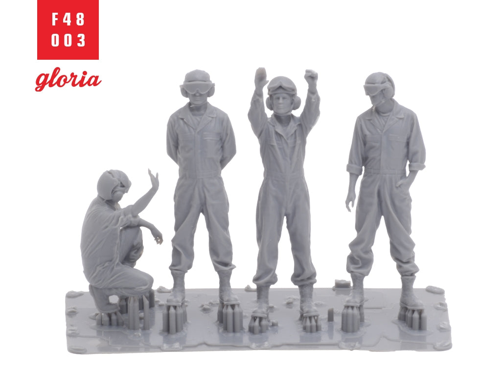 Gloria F48003 USMC Ground Crew 4 x 3D Printed figures 1/48 – image 6