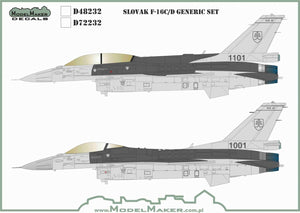ModelMaker Decals D48232 Slovak F-16C/D generic set 1/48 – Bild 2