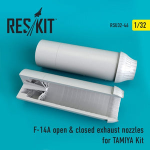 RESKIT RSU32-0046 F-14A Tomcat open &amp;amp; closed exhaust nozzles for TAMIYA Kit 1/32