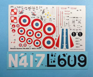 Dora Wings 48031 Morane-Saulnier MS.406C.1 - Battle Of France 1/48 – image 6