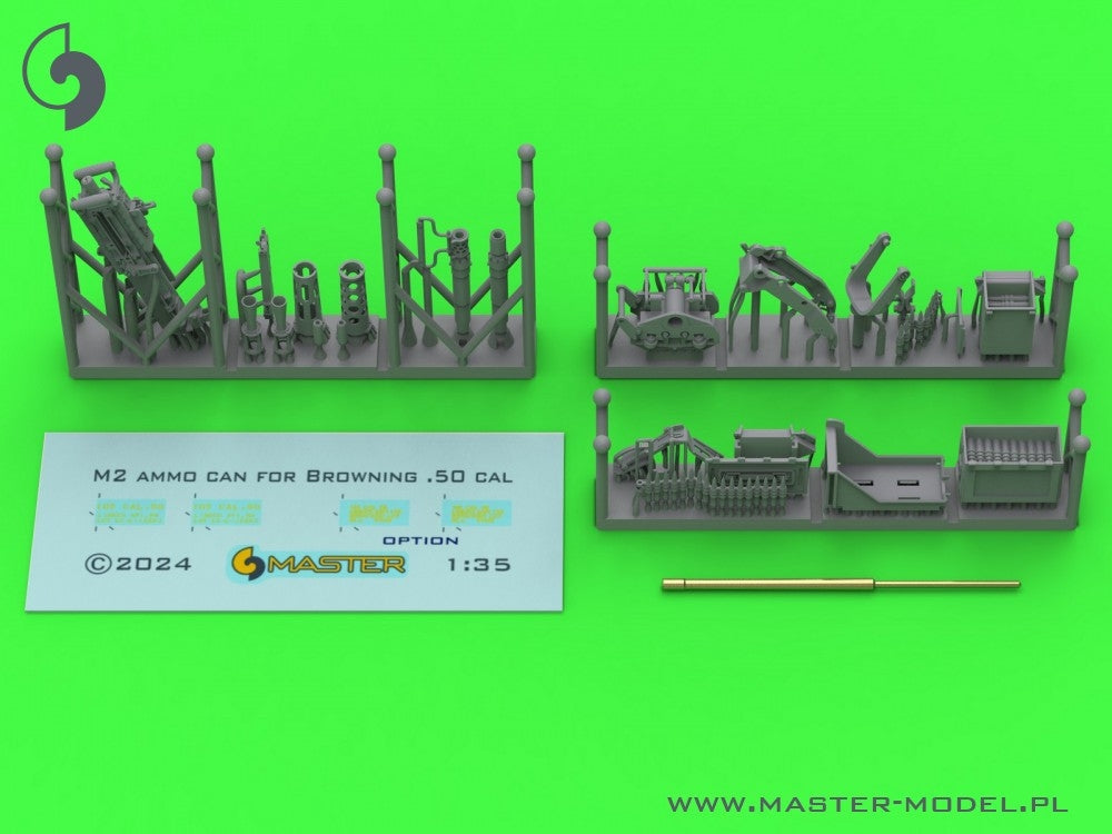 Master GM-35-073 Browning M2HB .50 cal (12.7mm) - for mounting on M49 ring (carriage D40721 / cradle D40733 / case D40731 or D90078) 1/35