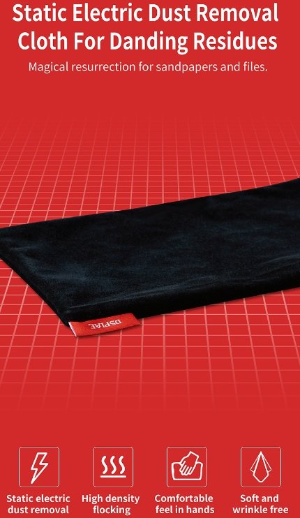 DSPIAE DC-25 Static Electric Dust Removal Cloth For Sanding Residues
