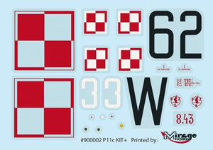 Mirage Hobby 900002 PZL P-11c Fighter Plane Pro Kit 1/48 – obrázek 2
