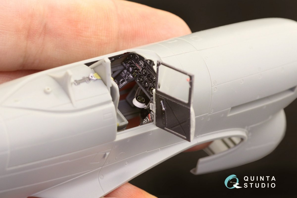 Quinta Studio QD48218 Hawker Typhoon Mk.1b early 3D-Printed &amp;amp; colored Interior on decal paper ( Hasegawa ) 1/48 – image 3