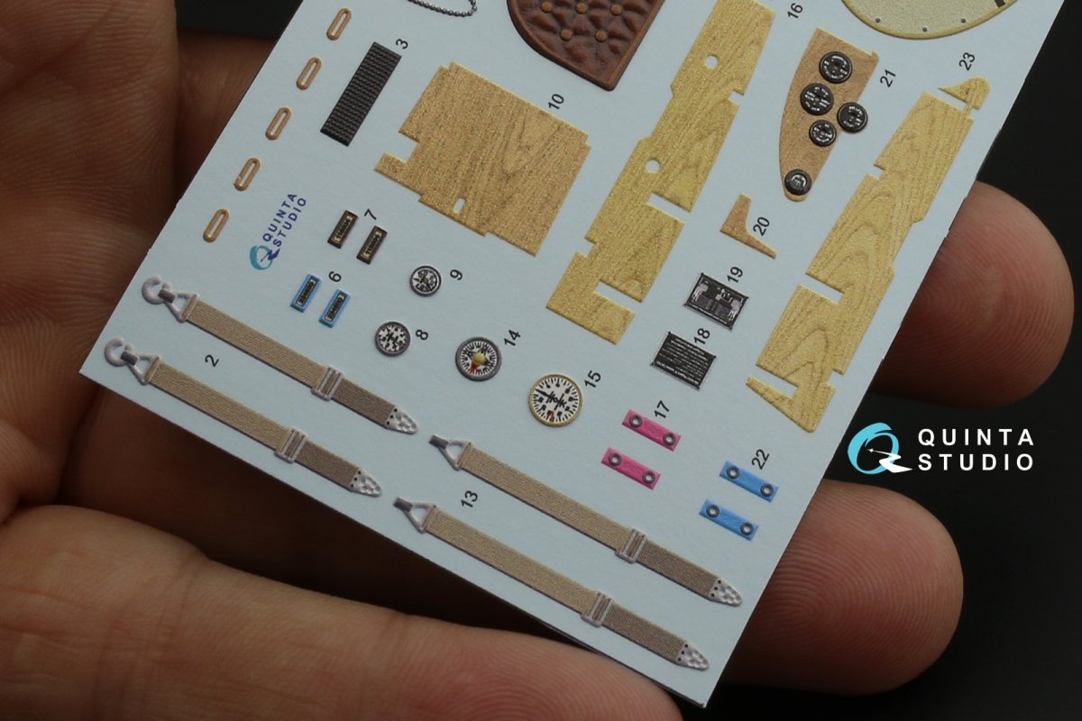 Quinta Studio QD32085 Albatros DV 3D-Printed &amp;amp; colored Interior on decal paper (Wingnut Wings) 1/32 – obrázek 13